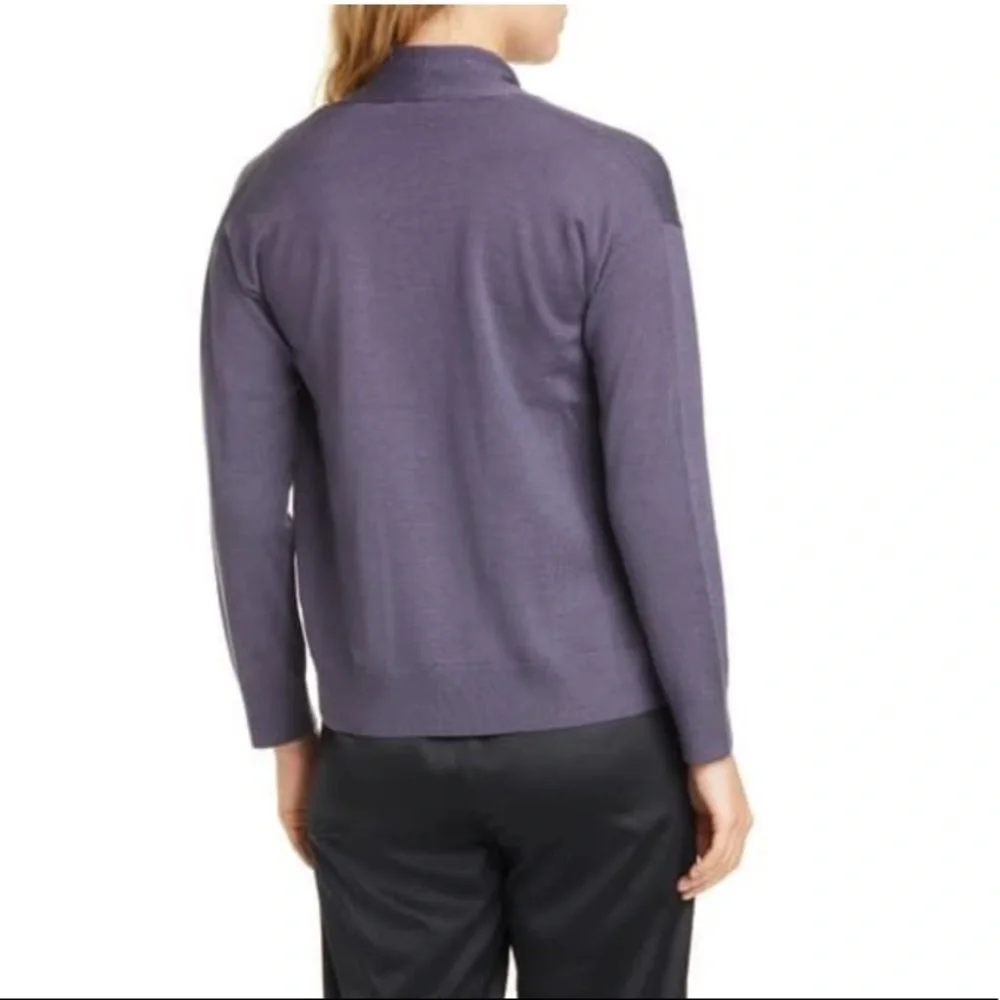 Eileen Fisher Open Front Extra Fine Merino Wool Cardigan Size XXS